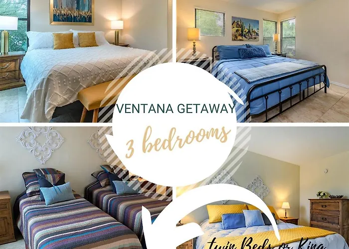 Spacious Retreat 3 King Beds Poolsspas, Mountain Views, Hikinggolf * Tucson